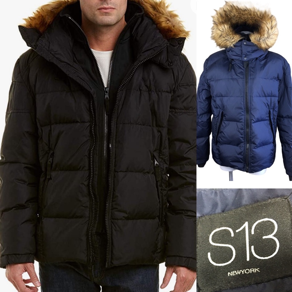 S13 Downhill Quilted Down Puffer Coat